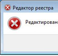 What should I do if the message “Editing the registry is prohibited by the system administrator” appears?