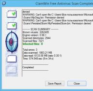 ClamWin Free Antivirus - bepul va ochiq kodli antivirus