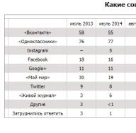 Social networks (market of Russia)
