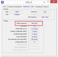 Ako zistiť frekvenciu pamäte RAM